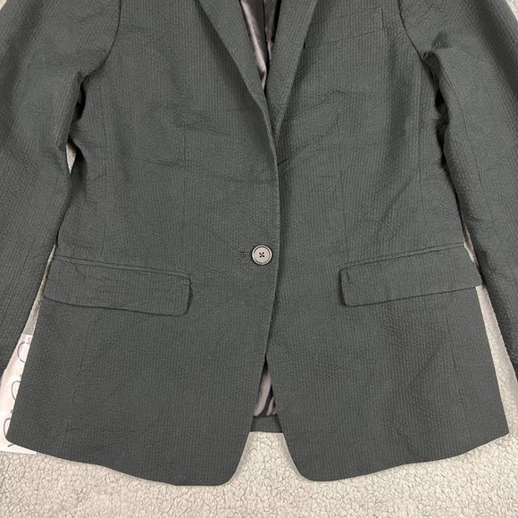 J Crew Blazer Women 6 Small Black Parke Jacket Textured Sport Coat Suit Casual 2 - Picture 7 of 11